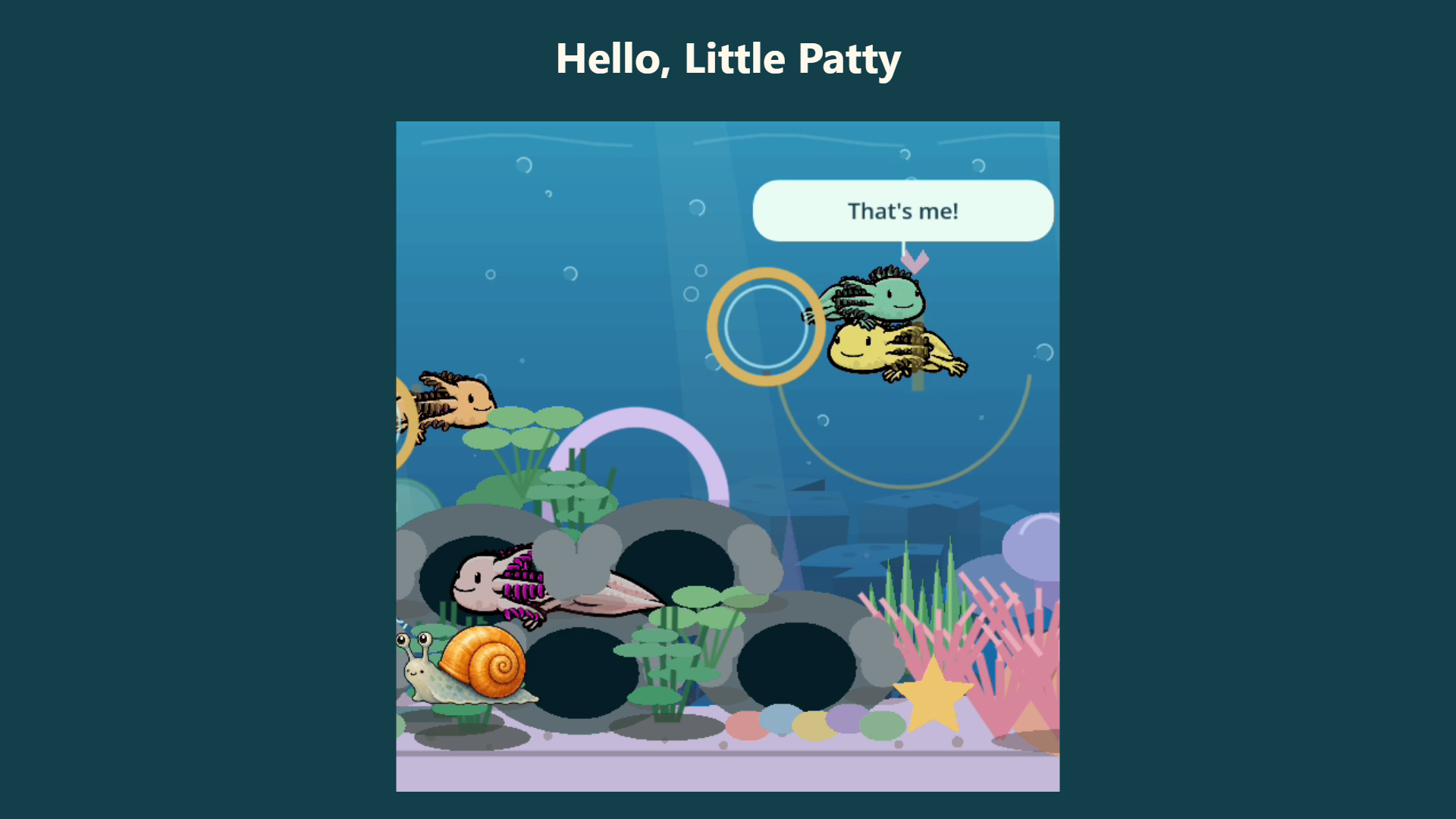 Little Patty and other residents in the haven.