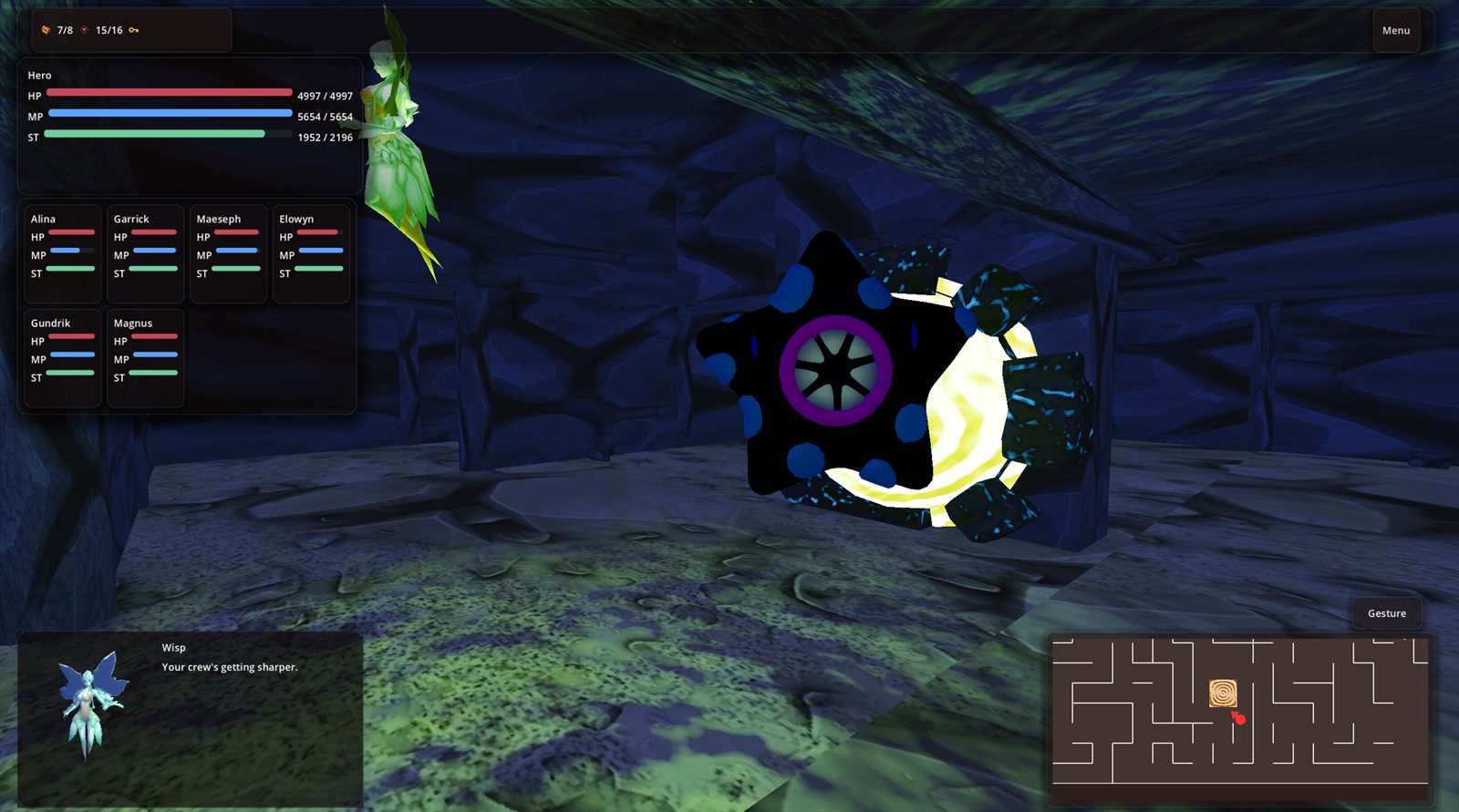 Labyrinth RPG boss battle